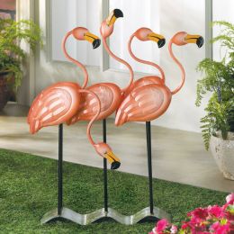 Accent Plus Flamingo Flock Lawn Ornament