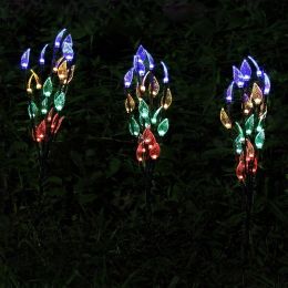 New Solar Leaf Branch Light Garden Lawn