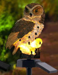 Solar Owl Garden Light Outdoor LED Lawn Lamp For Garden Decoration Waterproof Christmas Lights Outdoor Solar Lamp Post