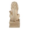 Accent Plus Lion with Shield Garden Statue - Ivory