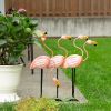 Accent Plus Flamingo Flock Lawn Ornament