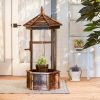 Accent Plus Rustic Wishing Well Garden Planter