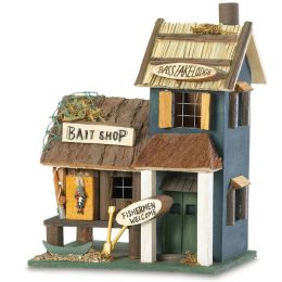 Songbird Valley Bass Lake Lodge & Bait Shop Birdhouse