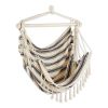 Accent Plus Hammock Chair with Tassel Fringe - Nautical Stripes