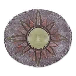 Accent Plus Glow-in-the-Dark Sun Resin Stepping Stone