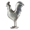 Accent Plus Galvanized Metal Rooster Garden Sculpture