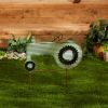 Accent Plus Corrugated Metal Garden Stake - Tractor