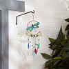 Accent Plus Glass Leaves Colorful Wind Chimes - Dragonfly