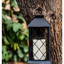 Outdoor Solar Wind LED Plastic Lantern