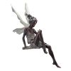 Sitting Statue Fairy Statue Resin Crafts Flower Fairy Garden Ornament