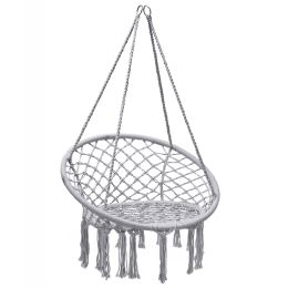 hammock chair; black (Color: Gray, Material: Steel)