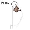 Backyard Patio Hanging Solar Metal Lamp Retro Money Hole Hollow Wind Light