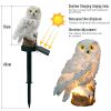 Solar Owl Garden Light Owl Solar Lamp Parrot Lawn Light Solar Lights Outdoor Solar Light Animal Pixie Lawn Lamp Waterproof Decor