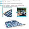 Heavy Duty Quilted Fabric Hammock Two-Person with Spreader Bars - 450 lb Weight Capacity