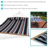 Heavy Duty Quilted Fabric Hammock Two-Person with Spreader Bars - 450 lb Weight Capacity