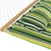 Heavy Duty Quilted Fabric Hammock Two-Person with Spreader Bars - 450 lb Weight Capacity