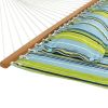 Heavy Duty Quilted Fabric Hammock Two-Person with Spreader Bars - 450 lb Weight Capacity