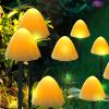 LED Solar Lights Outdoor Garden Waterproof Mushroom String Lawn Lamps Cute Fairy Light Landscape Lamp Path Yard Lawn Patio Decor