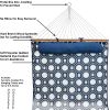 Heavy Duty Quilted Fabric Hammock Two-Person with Spreader Bars - 450 lb Weight Capacity