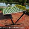 Heavy Duty Quilted Fabric Hammock Two-Person with Spreader Bars - 450 lb Weight Capacity